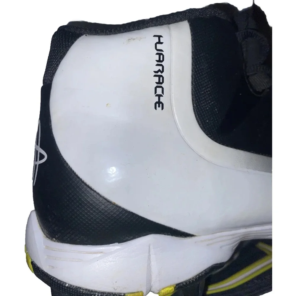 Nike BSBL Baseball Cleats Hurrache White Black 087141-017 Men's 13 2016
